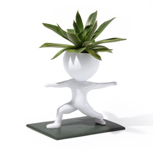 Yoga Succulent Planter, Yogi Succulent Planter, Gym Succulent Planter