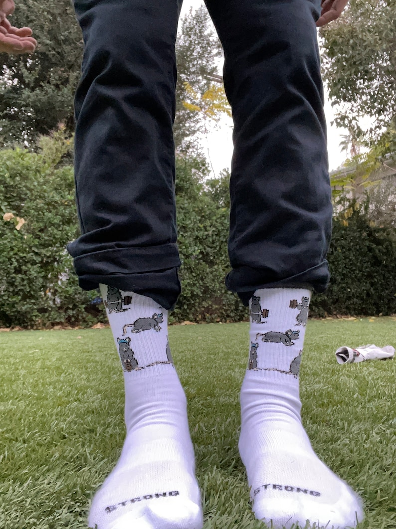 Unisex Gym Rat Socks: Fitness Gift for Bodybuilders image 6