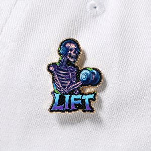 LIFT Pin, Gym Pins, Fitness Emaille Pin, Label Pin, Hard Emaille Pin, Fitness Geschenke, Gewichtheben Pin