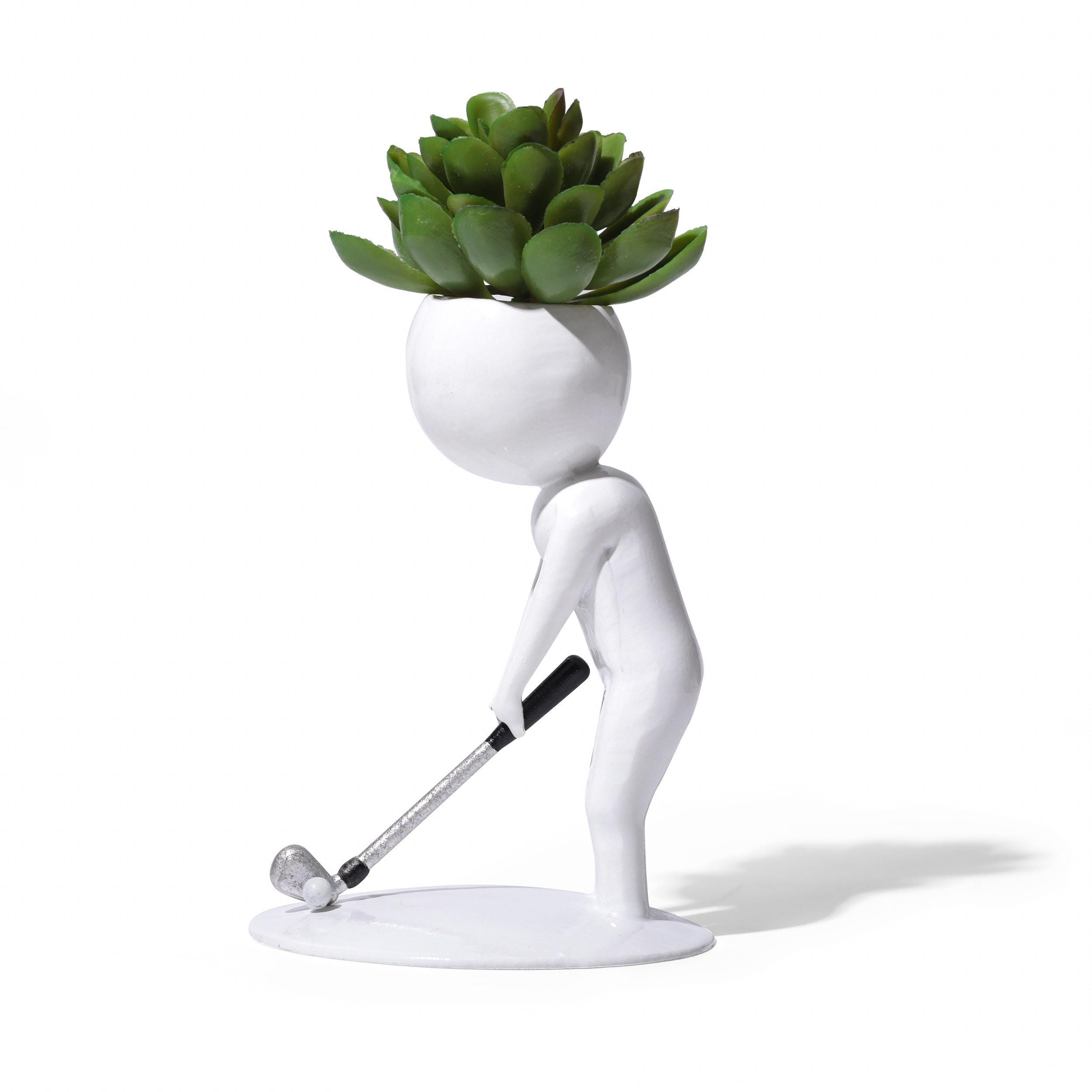 Golf Succulent Planter, Golfing Succulent Planter, Golf Gifts, Gifts for Golf lovers