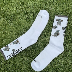 Unisex Gym Rat Socks: Fitness Gift for Bodybuilders image 4