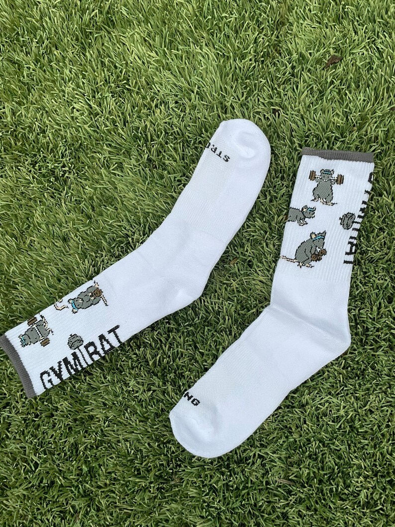 Unisex Gym Rat Socks: Fitness Gift for Bodybuilders image 4