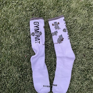 Unisex Gym Rat Socks: Fitness Gift for Bodybuilders image 2