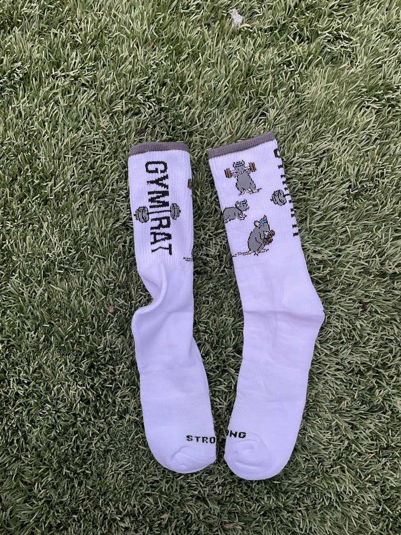 Unisex Gym Rat Socks: Fitness Gift for Bodybuilders image 2