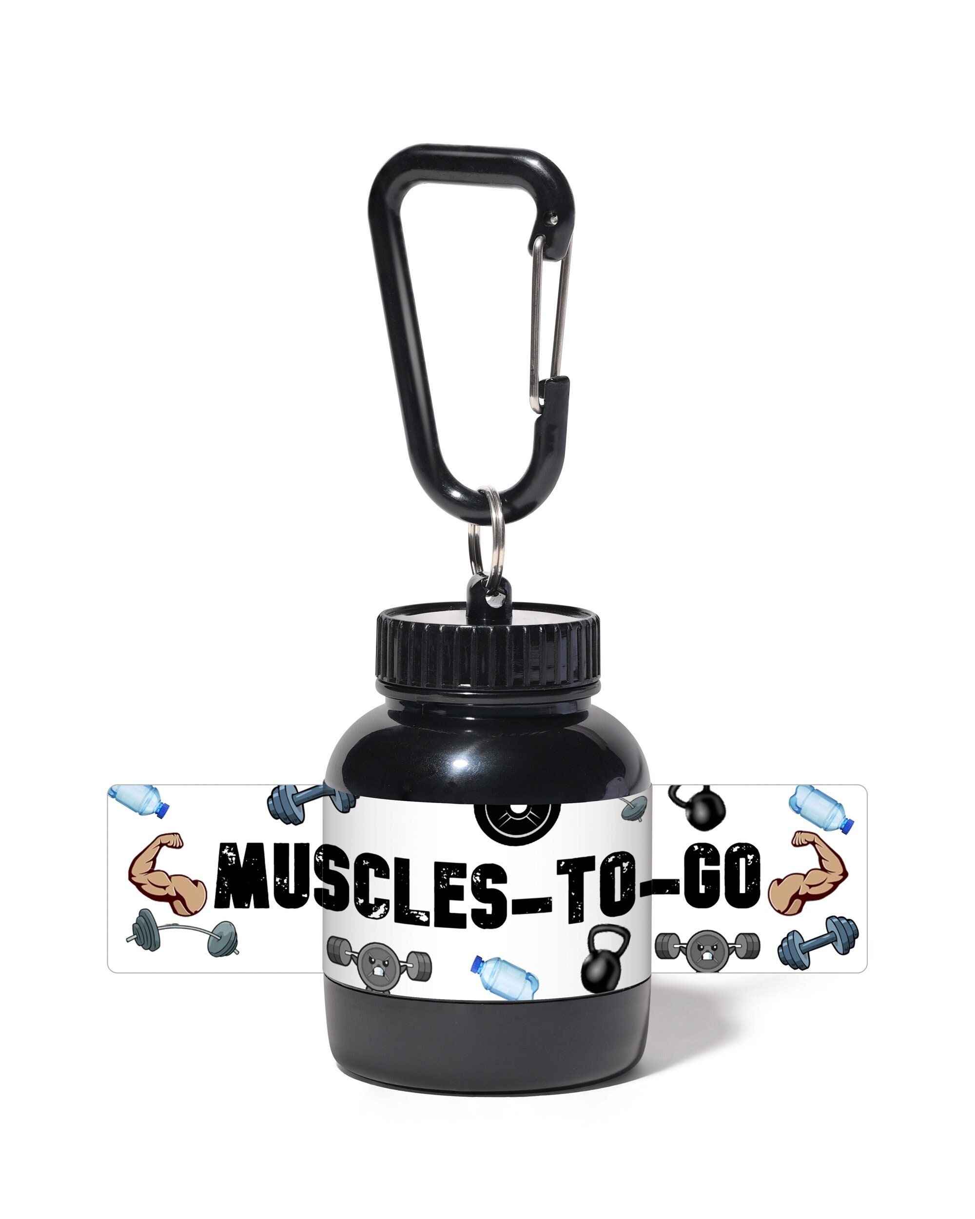 Mini Protein Bottle Portable Protein Container Powder Bottle With Whey  Keychain Gym 