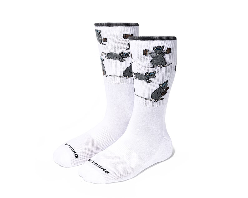 Unisex Gym Rat Socks: Fitness Gift for Bodybuilders image 3