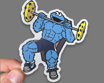 Cookie monster weightlifting shirt sale