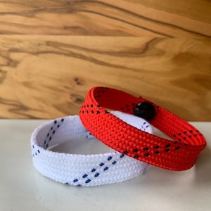 The Team Double Stack Hockey Lace Bracelet