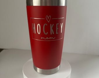 Hockey Mom Engraved Tumbler