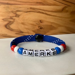 Team Name Single Snap Hockey Bracelet