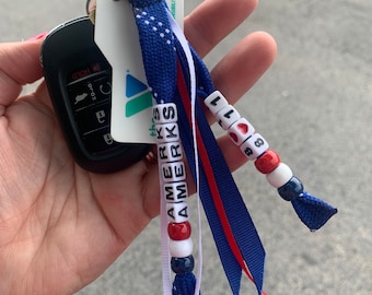 Frilly Hockey Lace Keychain