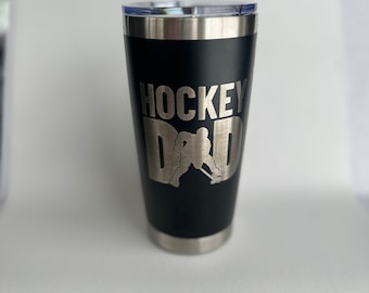 Hockey Dad Engraved Tumbler