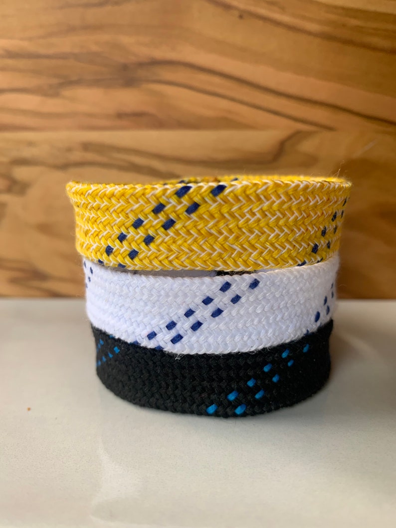 The Team Triple Stack Hockey Skate Lace Bracelet Etsy