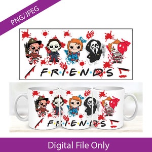 Killer Friends Halloween Mug Design