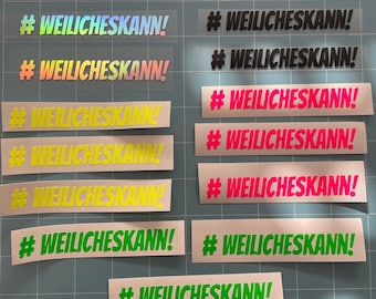 Because I can (2 pack) - Sticker - Bicycle / Car / MX / MTB / DH