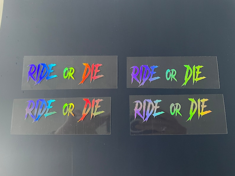 Ride or Die (pack of 2) - Stickers / Stickers - Bike / Car / MX / MTB ...