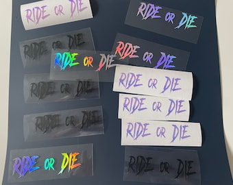 Ride or Die (pack of 2) - stickers / stickers - bike / car / MX / MTB / DH