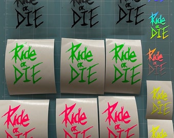 Ride or Die (paquete de 2) - Pegatinas - Bicicleta / Coche / MX / MTB / DH