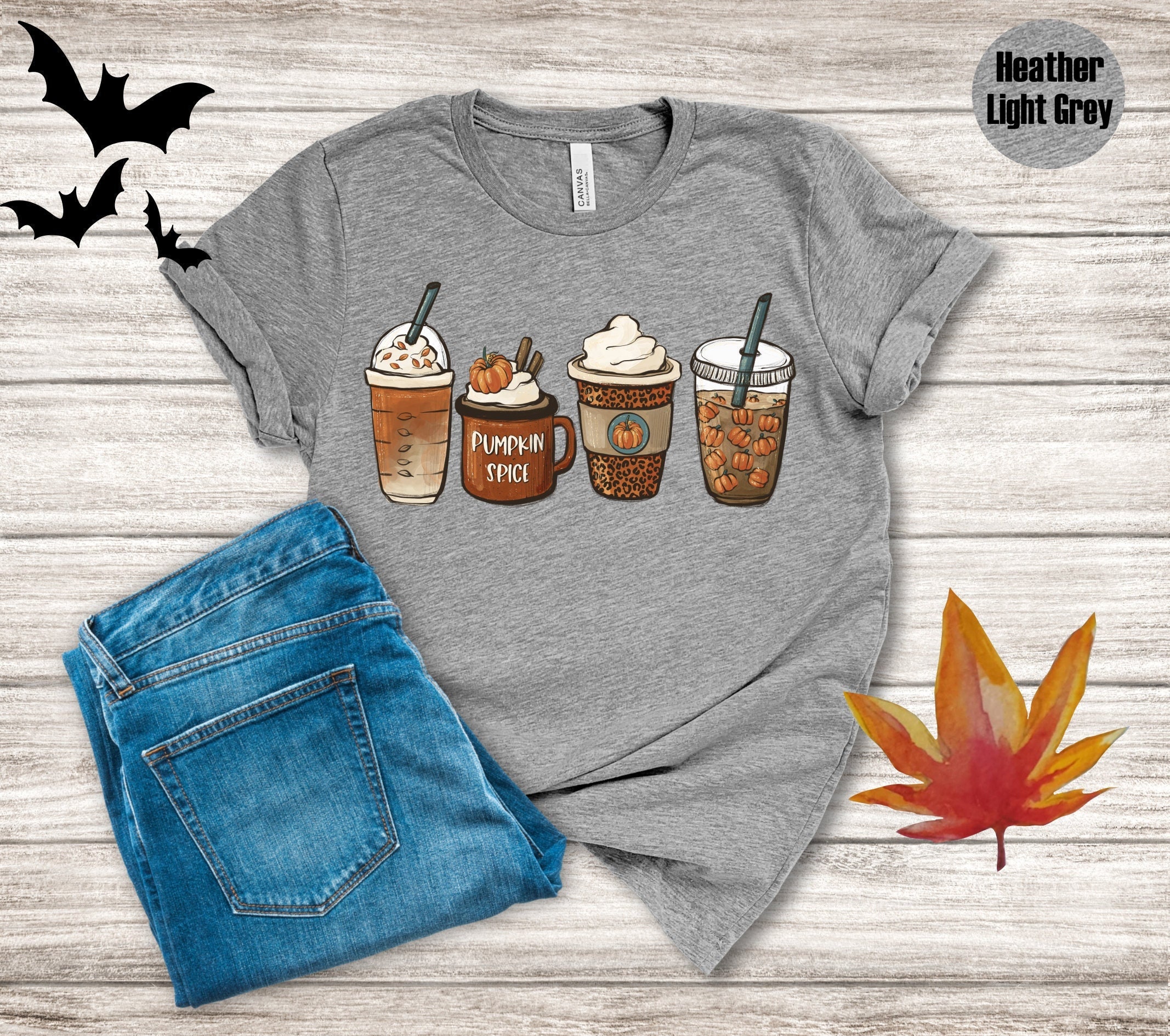 Discover Camiseta Café con Especias de Calabaza Fiesta de Halloween 2022 para Hombre Mujer