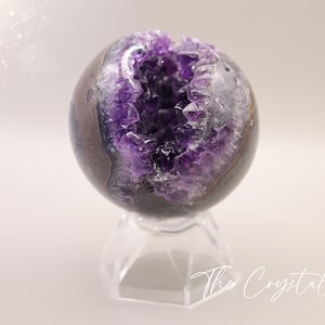 Amethyst Cluster Sphere: Natural Crystal Decor & Gift