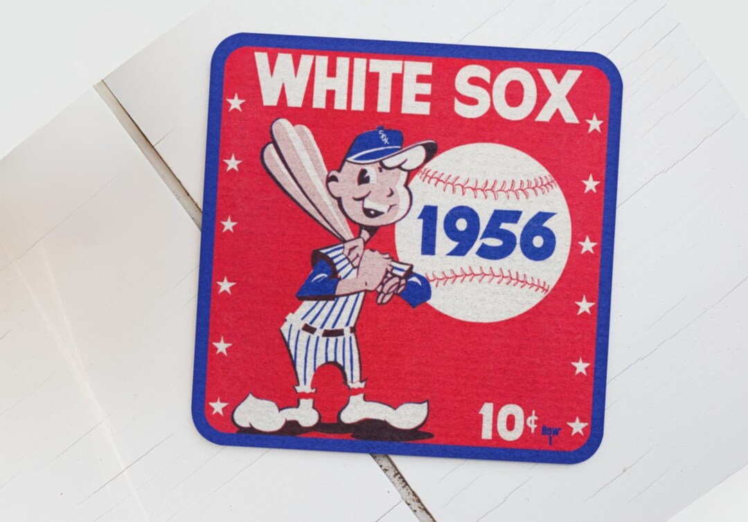 1956 Chicago White Sox Scorecard Baseball Art Drink Coasters (4) | Row ...