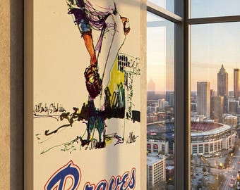 1975 Atlanta Baseball Canvas: 3 Sizes