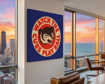 1941 Chicago Canvas: Baseball Gift