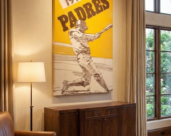 1974 San Diego Baseball Canvas