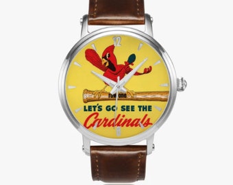 St. Louis Cardinals Art Watch: Vintage Baseball Design, Automatic Movement