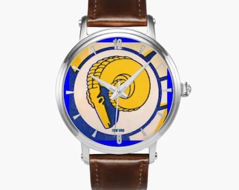 1947 LA Rams Uhr : Automatik Edelstahl, Lederband