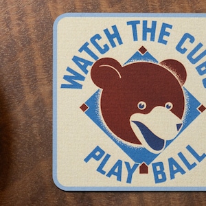 1940 Chicago Cubs Coasters: Historic Sports Art, Set of 4