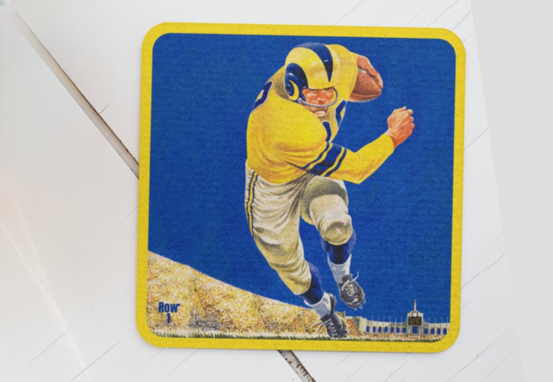 1959 LA Rams Football Art Drink Coasters (4) | Row One Brand | Sports ...