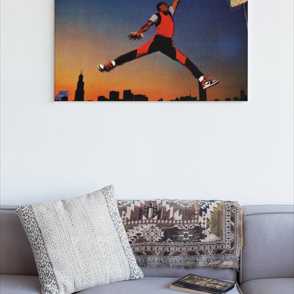 Nike Jordan Canvas Art Etsy