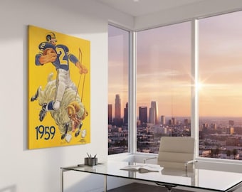 1959 LA Rams Canvas Art: Vintage Sports Wall Decor