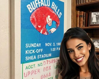 Sports Art: 1968 Buffalo at New York Ticket