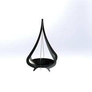 Foyer extérieur moderne en acier : bol à feu d'extérieur plat, assemblage facile image 6