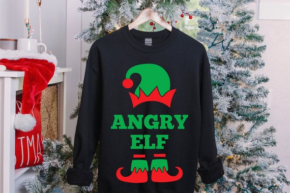 Angry elves sweaters top