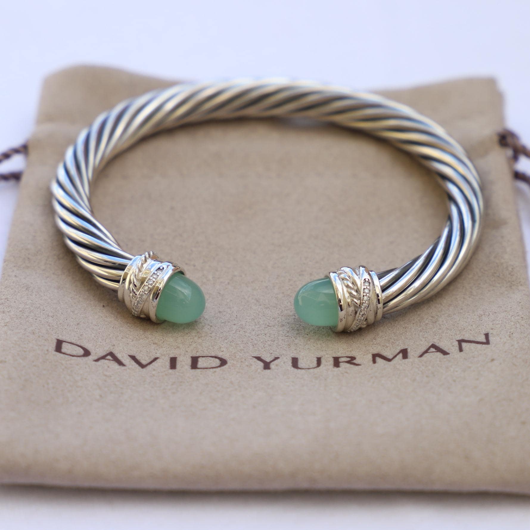 Chalcedony David Yurman Light Green Stone Yurman Chalcedony