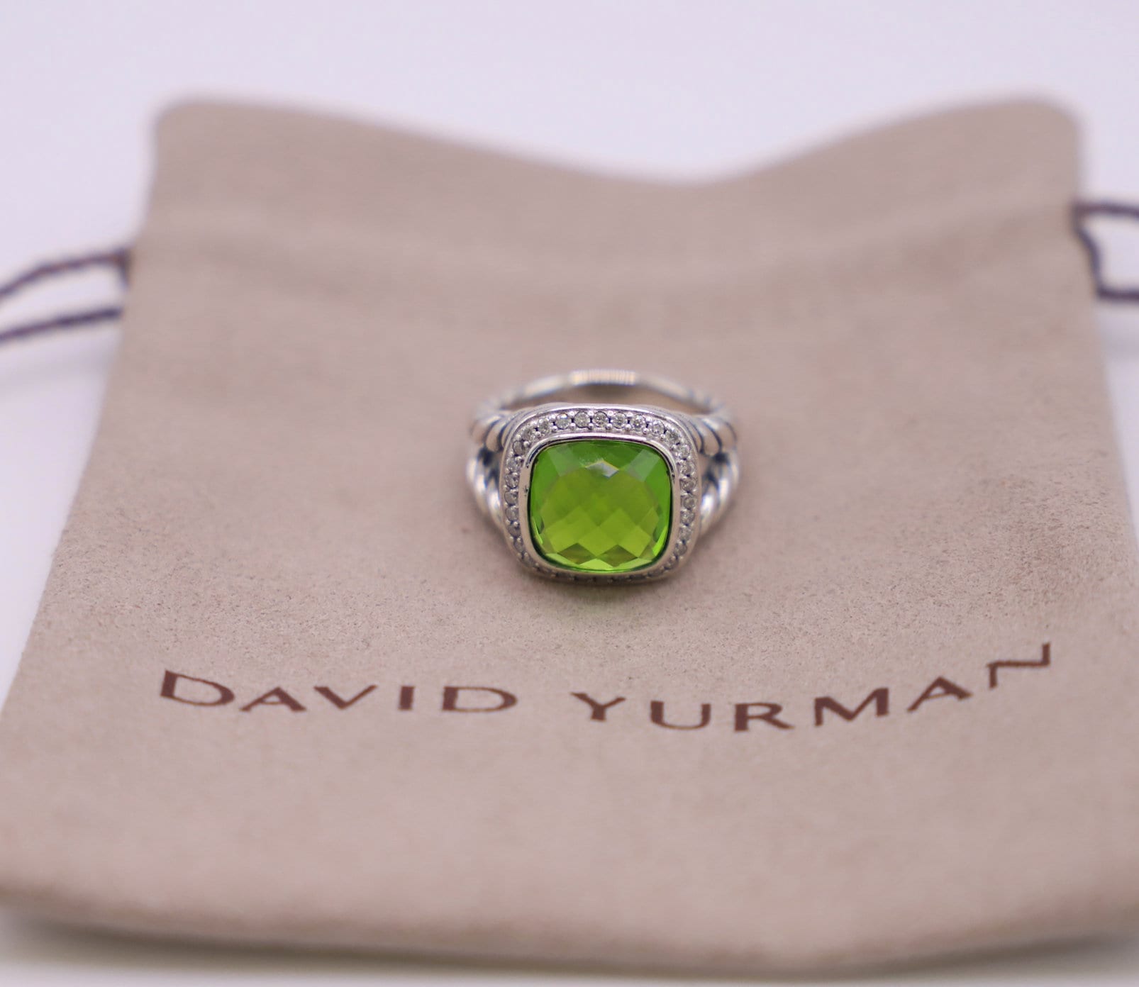 Albion Ring David Yurman Light Green Stone David Yurman Albion Ring