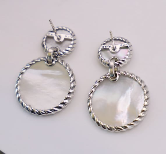 David Yurman Sterling Silver Elements Double Drop… - image 5