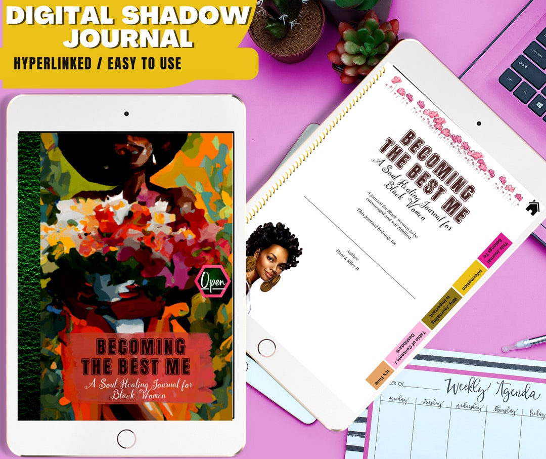 Black Girl Digital Planner, Shadow Work Journal, Meditation Journal ...