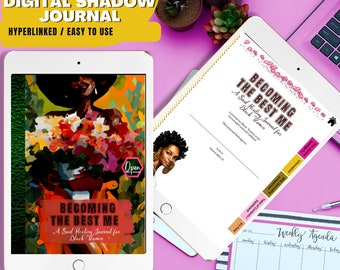 Black Women's Digital Shadow Work Journal: Selbstliebe-Meditation (PDF)