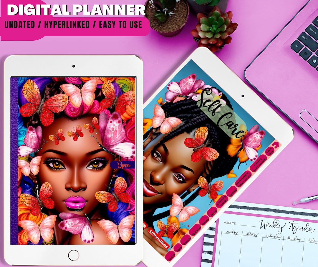Black Girl Magic Digital Planner: Undated Hyperlinked PDF - Etsy