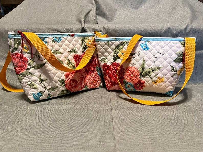 Pioneer Woman Quilted Placemat Cosmetic Bags Etsy