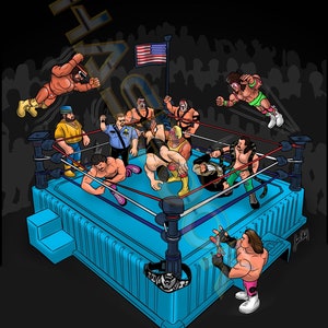 WWF Hasbro Series 1 Poster