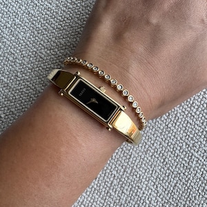 Vintage GUCCI Gold Plated Bangle Watch