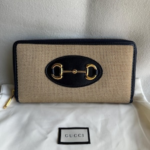 Cartera larga GUCCI Horsebit auténtica