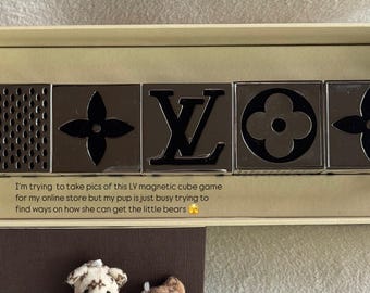 置物 LOUIS VUITTON LV CUBE GAME Authentic LV Metal Magnetic Cube Game (decorative Accents) - Etsy