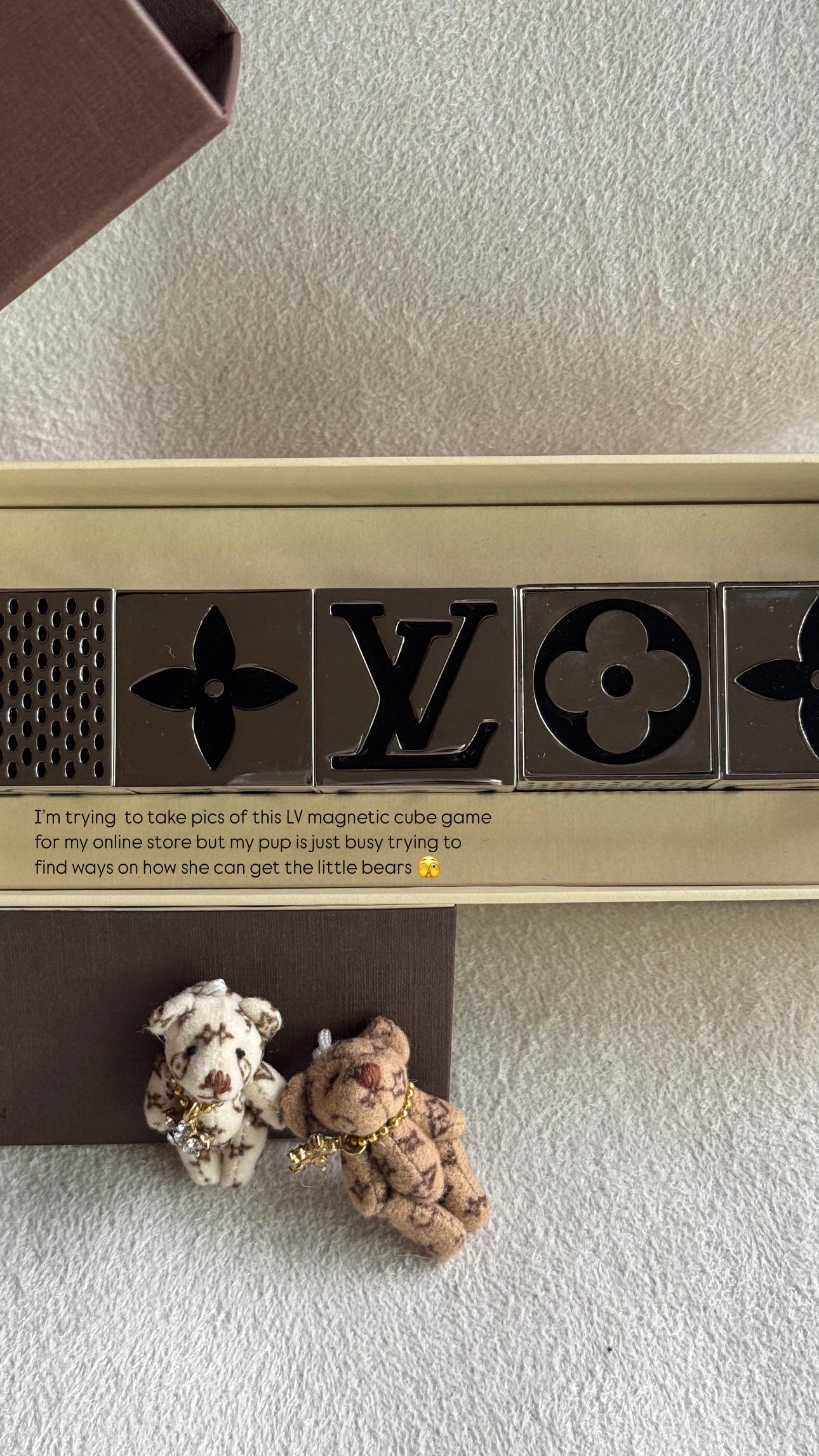 Authentic LV Metal Magnetic Cube Game (decorative Accents) - Etsy