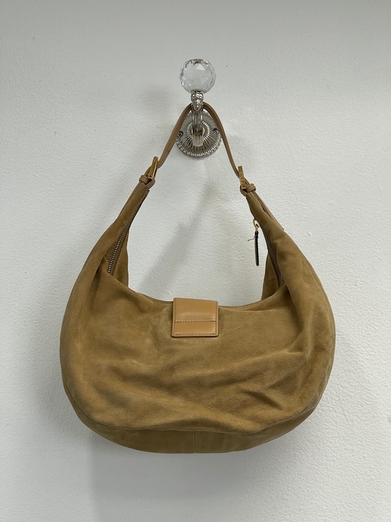 Authentic FENDI Croissant Suede Shoulder Bag - image 3